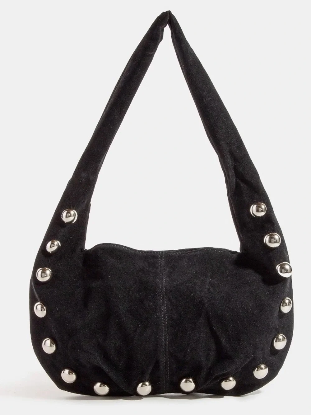 NWT Metallic Sphere Studded Soft Hobo Shoulder Bag